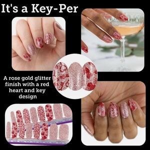 Color Street Glitter Nail Strips It's A Key-per